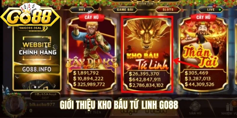 Kho Báu Tứ Linh Go88 là lựa chọn lý tưởng cho ai đam mê truyền thuyết